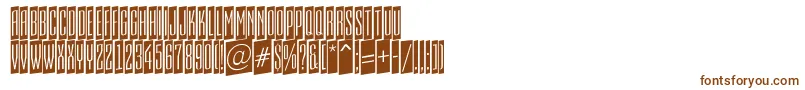 Шрифт AEmpirialcmup – коричневые шрифты на белом фоне