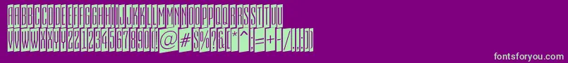 AEmpirialcmup Font – Green Fonts on Purple Background