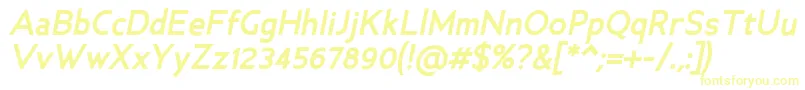 AncillaryBolditalic Font – Yellow Fonts