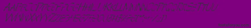PerditionItalic Font – Black Fonts on Purple Background