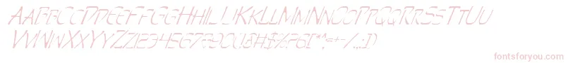 PerditionItalic Font – Pink Fonts on White Background