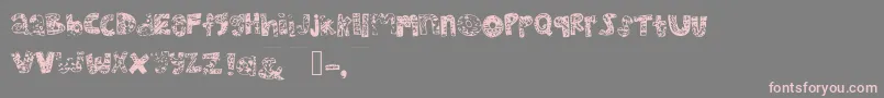 Mhvsunkisseddolphin Font – Pink Fonts on Gray Background