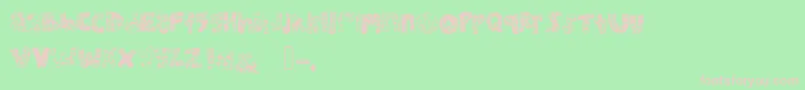 Mhvsunkisseddolphin Font – Pink Fonts on Green Background