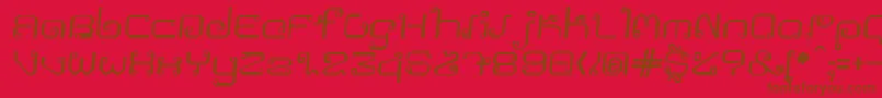 Khmeritalic Font – Brown Fonts on Red Background