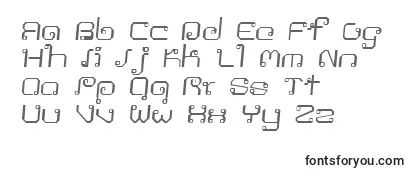 Schriftart Khmeritalic