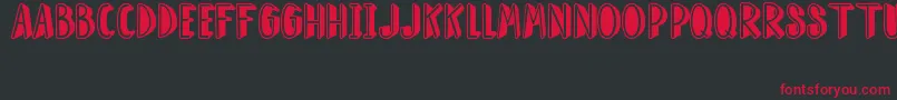 SuperHeroDocall Font – Red Fonts on Black Background
