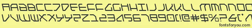 Federapolisl Font – Black Fonts on Yellow Background