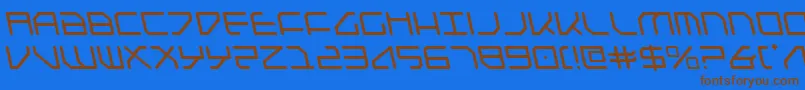 Federapolisl Font – Brown Fonts on Blue Background
