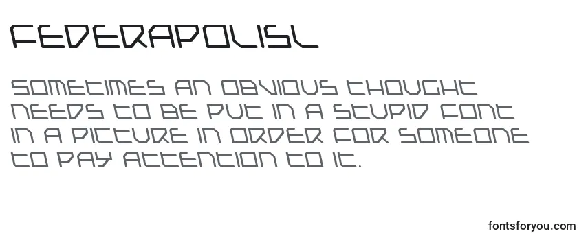 Federapolisl Font