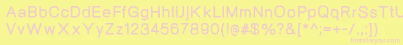 NeogramBold Font – Pink Fonts on Yellow Background