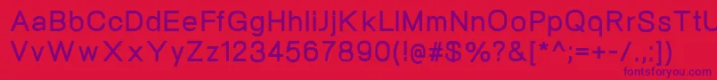 NeogramBold Font – Purple Fonts on Red Background