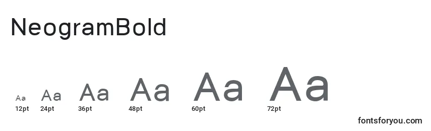 NeogramBold Font Sizes
