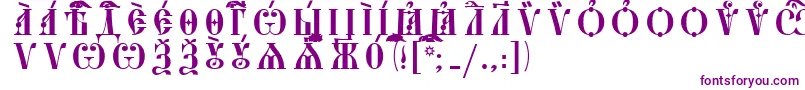 Lisätietoja StarouspenskayaCapsUcsSpacedout-fontista StarouspenskayaCapsUcsSpacedout-fontti – violetit fontit
