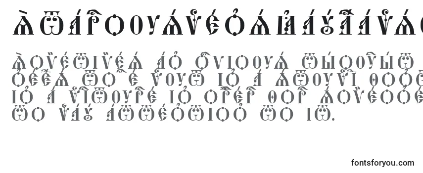 Обзор шрифта StarouspenskayaCapsUcsSpacedout