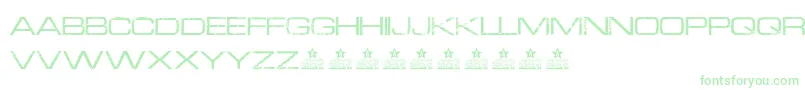 AuroraPersonalUse-Schriftart – Grüne Schriften auf weißem Hintergrund