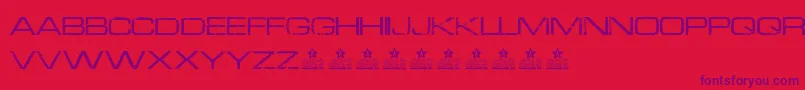 Шрифт AuroraPersonalUse – фиолетовые шрифты на красном фоне