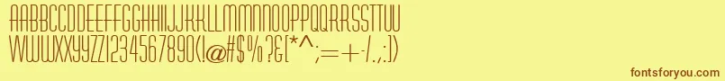 Шрифт SanasoftAstaire.Kz – коричневые шрифты на жёлтом фоне