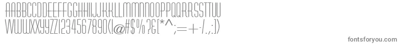 SanasoftAstaire.Kz-fontti – harmaat kirjasimet valkoisella taustalla