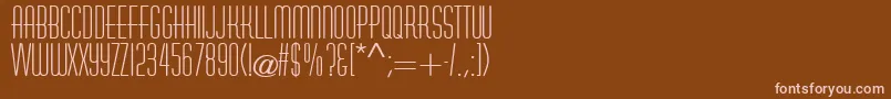 SanasoftAstaire.Kz Font – Pink Fonts on Brown Background