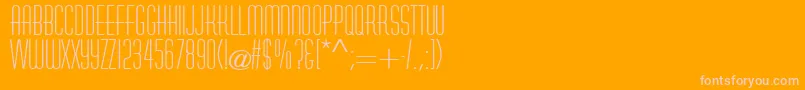 SanasoftAstaire.Kz-Schriftart – Rosa Schriften auf orangefarbenem Hintergrund