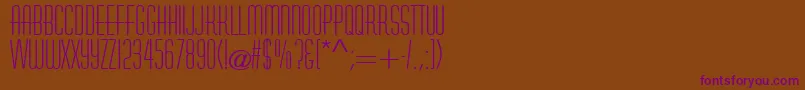 SanasoftAstaire.Kz Font – Purple Fonts on Brown Background