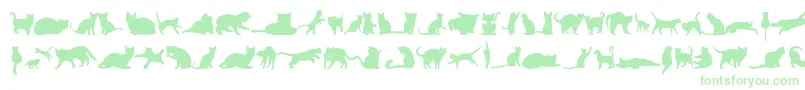 KittyCatsTfb-Schriftart – Grüne Schriften