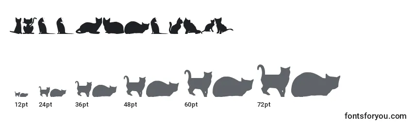 Размеры шрифта KittyCatsTfb