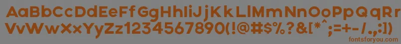 Axis Font – Brown Fonts on Gray Background