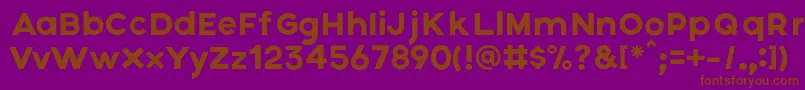 Axis Font – Brown Fonts on Purple Background