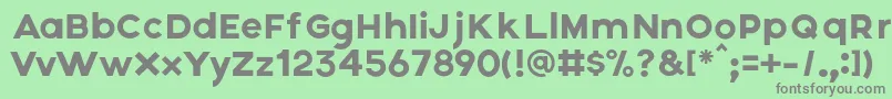 Axis Font – Gray Fonts on Green Background