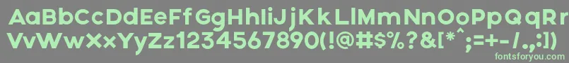 Axis Font – Green Fonts on Gray Background