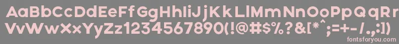 Axis Font – Pink Fonts on Gray Background
