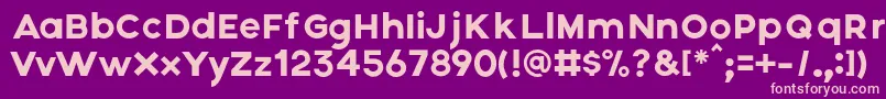 Axis Font – Pink Fonts on Purple Background