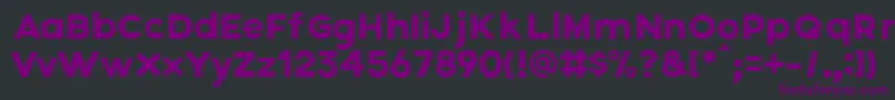 Axis Font – Purple Fonts on Black Background