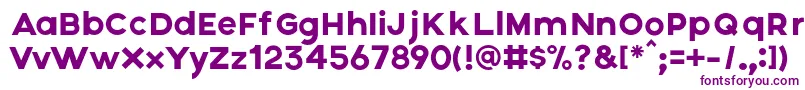 Axis-Schriftart – Violette Schriften auf weißem Hintergrund