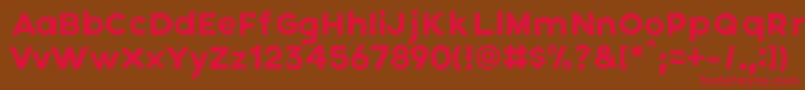 Axis Font – Red Fonts on Brown Background