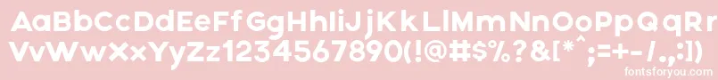 Axis Font – White Fonts on Pink Background