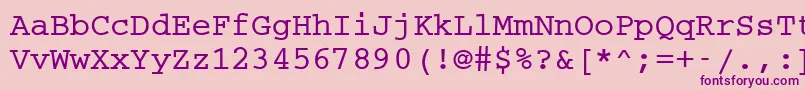 Шрифт Cc50016m – фиолетовые шрифты на розовом фоне