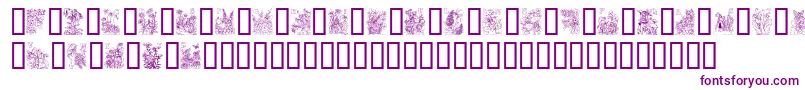 FlowerAndFairyAlphabet Font – Purple Fonts