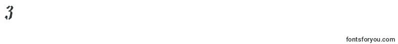 フォントContextScrambled – フォント数字3