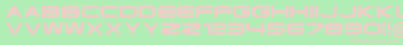 TerminatorCyr4SemiExpandedBold Font – Pink Fonts on Green Background