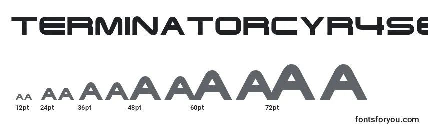 TerminatorCyr4SemiExpandedBold Font Sizes