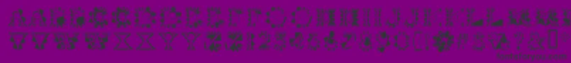 Więcej informacji o czcionce Vtcrystalbalzacsplines Czcionka Vtcrystalbalzacsplines – czarne czcionki na fioletowym tle