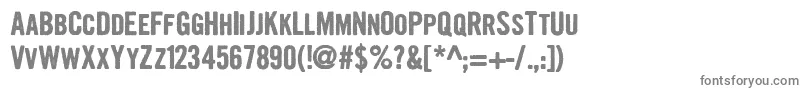 GrowlyGrin Font – Gray Fonts on White Background