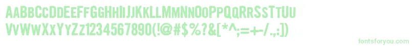 GrowlyGrin Font – Green Fonts on White Background