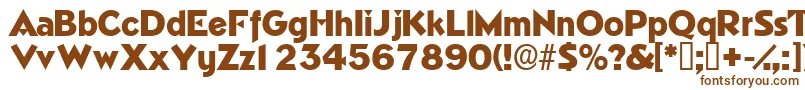 Tricornedisplayssk Font – Brown Fonts on White Background