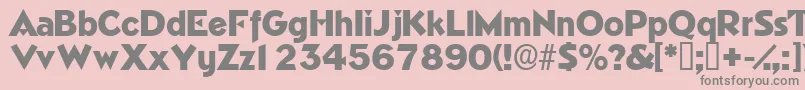 More about Tricornedisplayssk Font Tricornedisplayssk Font – Gray Fonts on Pink Background
