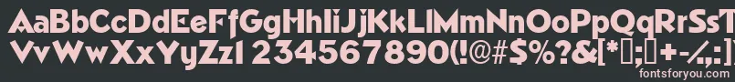 Tricornedisplayssk Font – Pink Fonts on Black Background