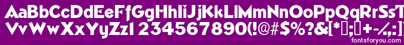Tricornedisplayssk Font – White Fonts on Purple Background