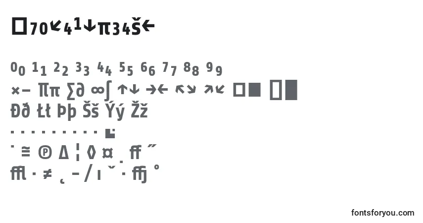 Czcionka ShareBoldexp – alfabet, cyfry, specjalne znaki